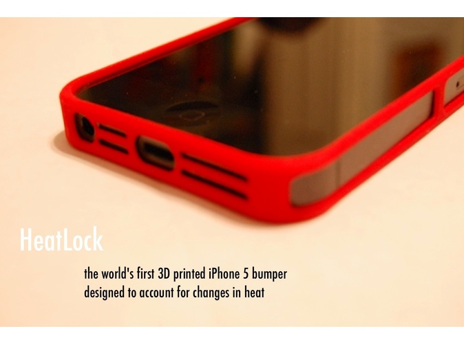 HeatLock iPhone 5 Bumper 3D Print Shapeways